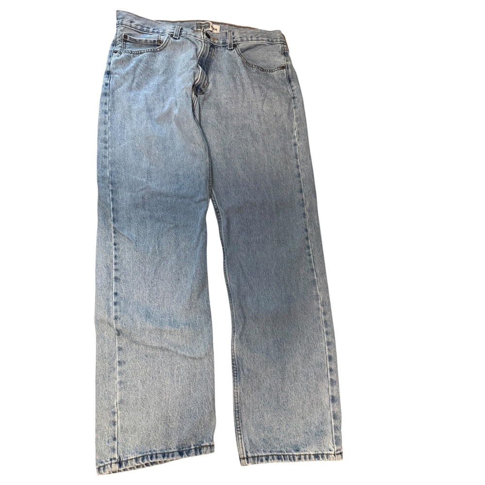 Signature by Levi Strauss Mens Regular Fit Light Wash Denim Jeans W36 L32